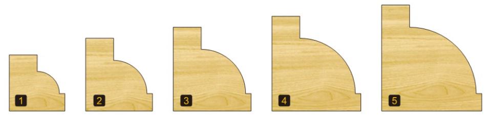 Arden Beading Bit with Bearing - 15.9mm Radius 1/2" Shank