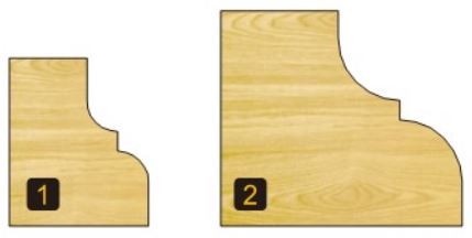 Arden Classical Ogee Bit with Bearing - 38.1mm Diameter 1/2" Shank