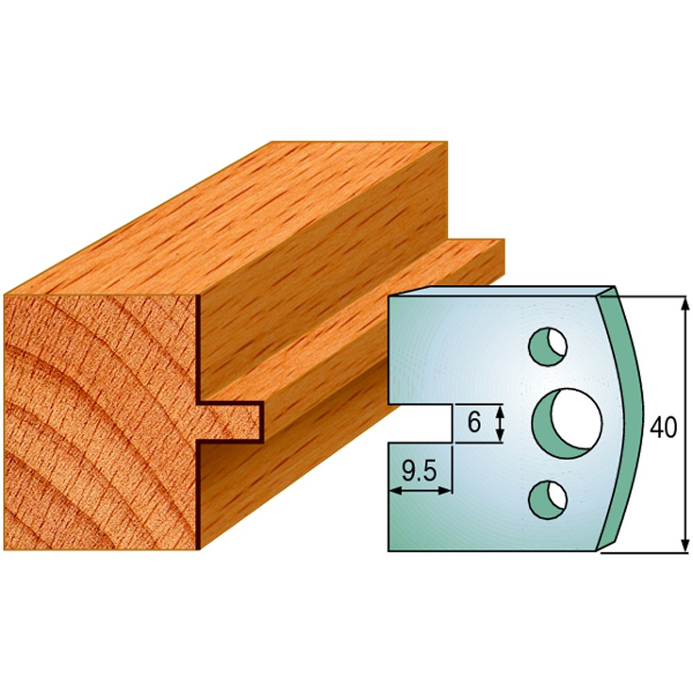 CMT Spindle Moulder Profile Knives - 40mm - Joinery #17