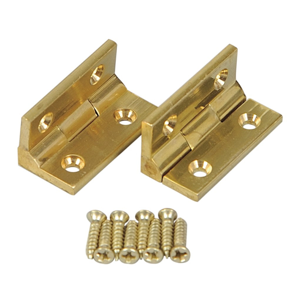 Hardware for Creatiive Finishes 90deg. Solid Brass Butt Hinge