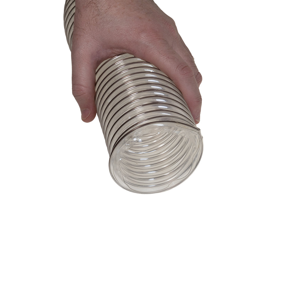 Carbatec TPU Flex Dust Hose Copper Helix 3" x 3m