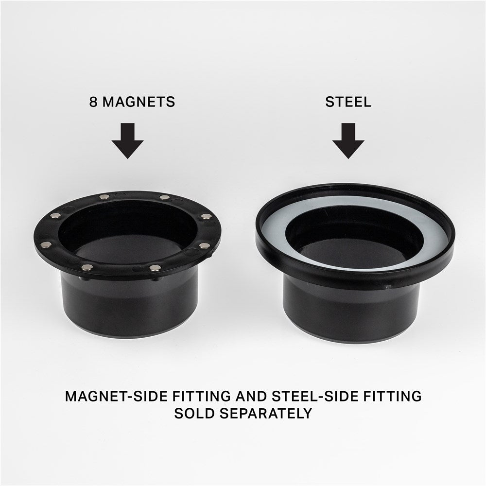 Carbatec Magnetic Quick Connect Dust Hose Fitting - Steel Side suits 4inch Hose