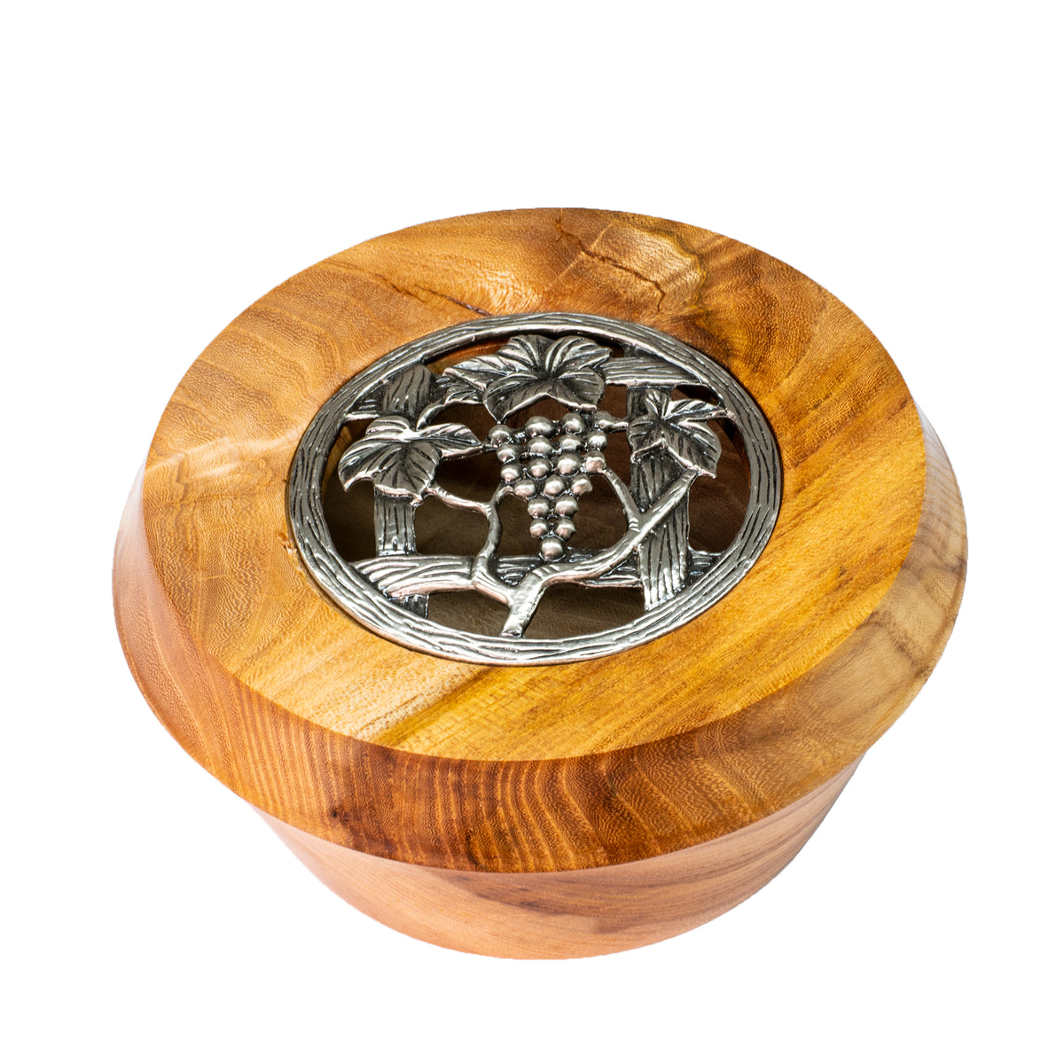 Carbatec Pewter Potpourri Lid - Grapevine