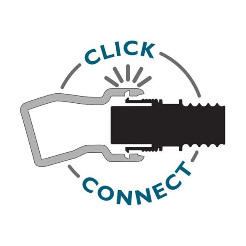 Rockler Dust Right Click-Connect FlexiPort, 3/4'' ID x 1-1/4'' OD