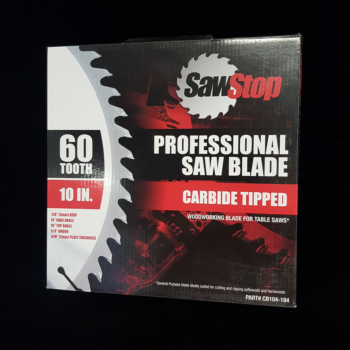 Sawstop Standard 60 Tooth 10" Replacement Blade