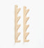 Veritas wall-mounted spokeshave rack made from Baltic birch plywood, holds up to five tools.