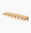 Veritas wall-mounted solid maple chisel rack designed for the seven-piece PM-V11 bench chisel set.