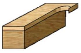Arden Flush Trim Bit - 6.35mm Diameter 19mm Cut Depth