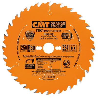 CMT Ultra ITK Ripping Blade - 250mm - 24 Tooth