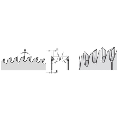 CMT Industrial Fine Cut-Off Blade - 250mm - 80 Tooth