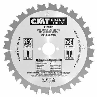 CMT Ripping Blade - 250mm - 24 Tooth