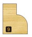 Arden Round Over Bit with Bearing - 6.35mm Radius 1/2" Shank