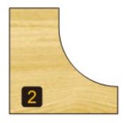 Arden Cove Bit with Bearing - 9.5mm Radius 1/2" Shank