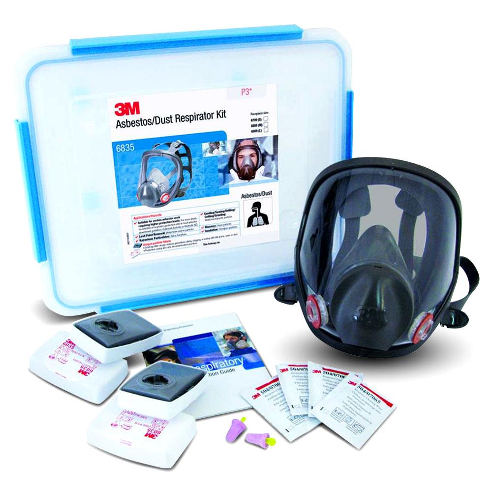 3M Asbestos/Dust Full Face Respirator P3 Kit - Medium