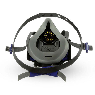 3M Secure Click Reusable Half Face Respiratory Mask with A1 D8051 Dual Flow Cartridge Kit - Medium
