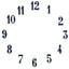 Carbatec Clock Number Set - Arabic - Black 3/4"