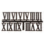 Carbatec Clock Number Set - Roman - Black 32mm (1-1/4")