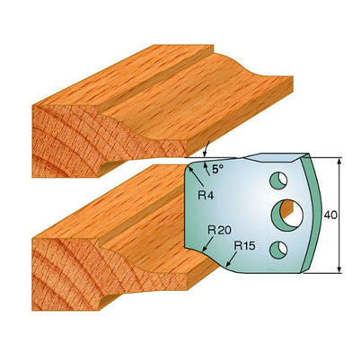 CMT Spindle Moulder Profile Limiters - 40mm - Joinery #100