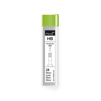 Pica Fine Dry Refills - HB hardness - set of 24 fine (0.9 mm) graphite leads