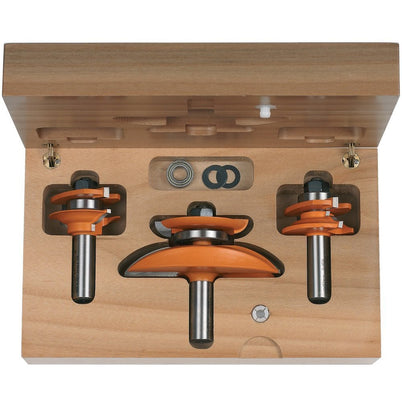 CMT Raised Panel Set with Backcutter - 3 Piece Set