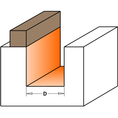 CMT Pattern Router Bit with Bearing - Short Series - 22.2mm Diameter