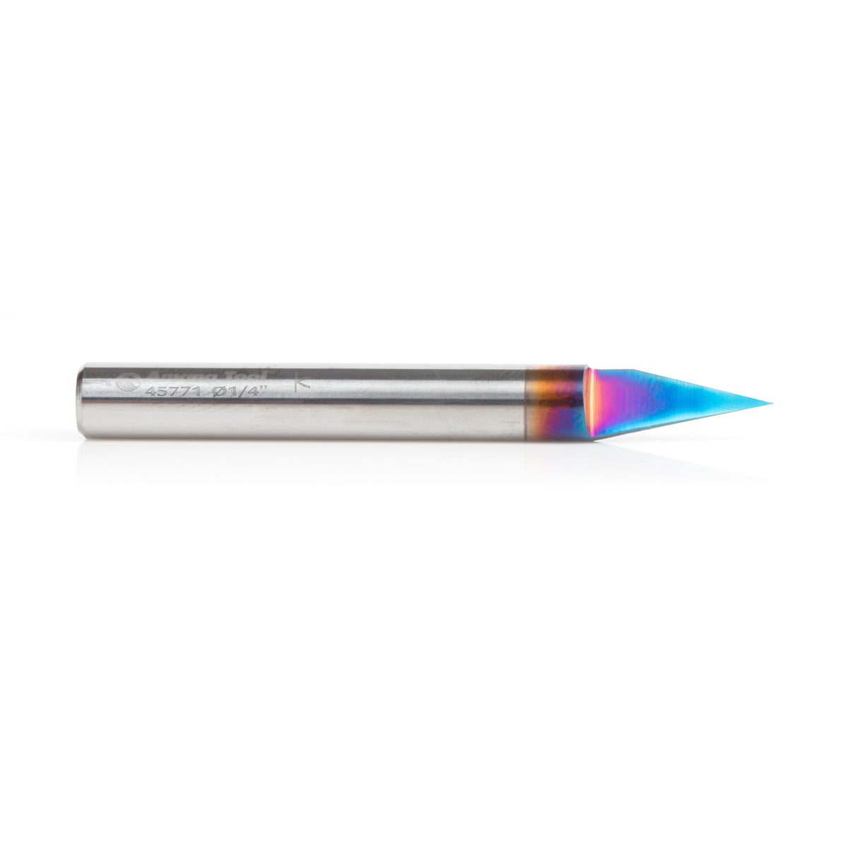 Amana 45771-K Spektra Solid Carbide Engraving Bit, 30° Angle, 1/4" Shank