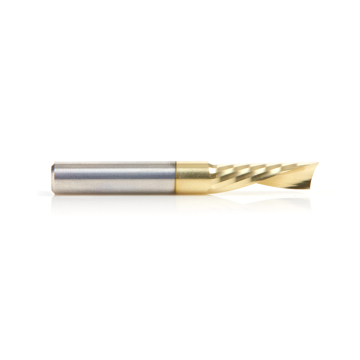 Amana 51786-Z Solid Carbide ZrN Aluminium Spiral O-Flute Bit, 1/4" Diameter, 1/4" Shank