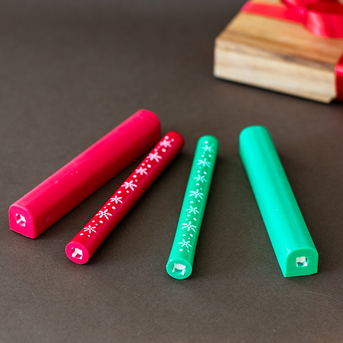 Carbatec Snowflake Acrylic Pen Blanks - Red