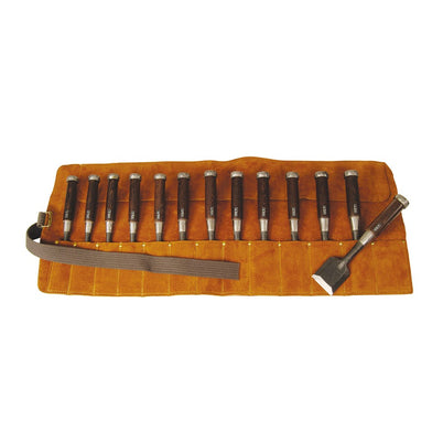 Carbatec Leather Chisel Roll - 13 Place