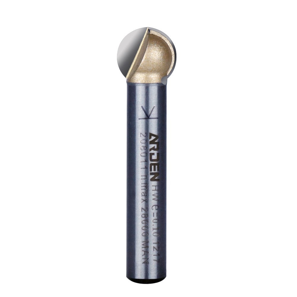 Arden Ball Milling Bit - 9.5mm Diameter 1/4" Shank