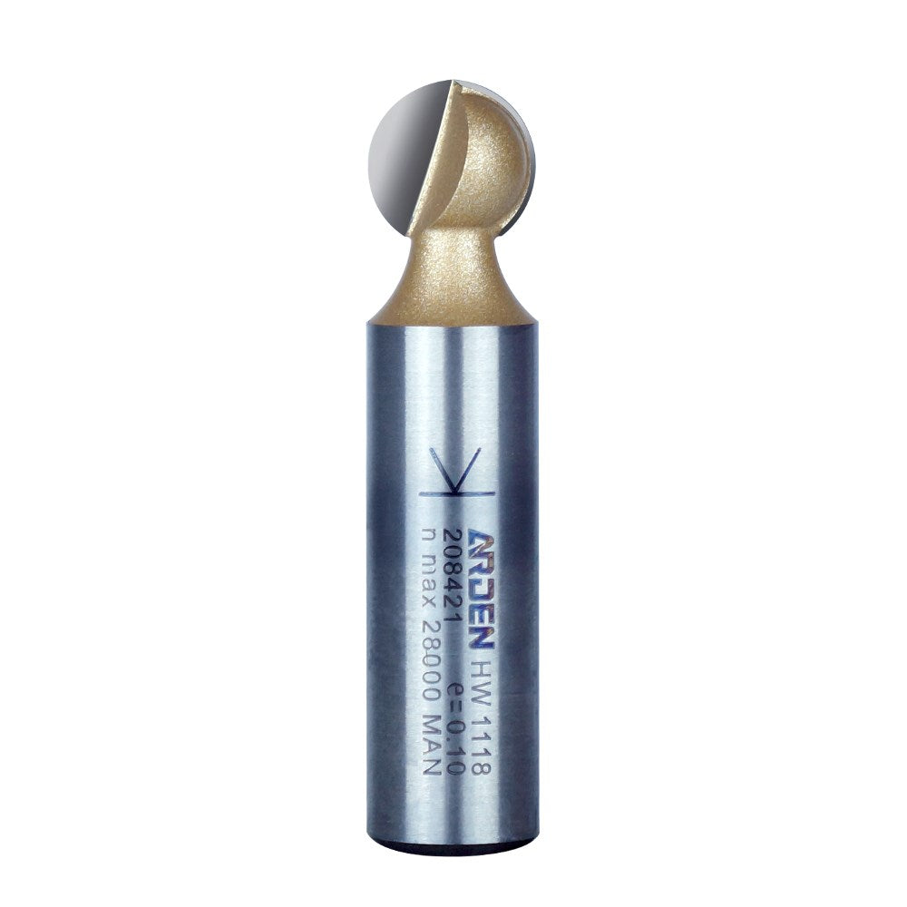 Arden Ball Milling Bit - 12.7mm Diameter 1/2" Shank