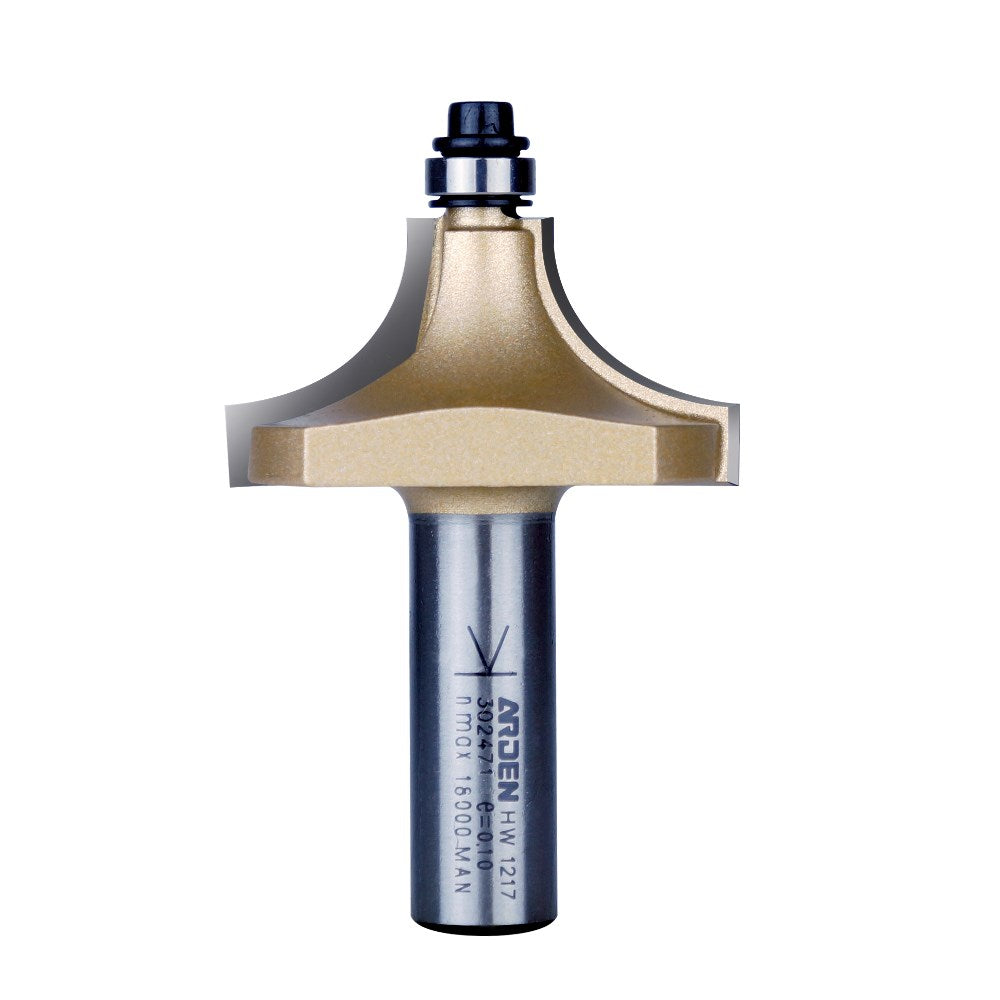 Arden Beading Bit with Bearing - 15.9mm Radius 1/2" Shank