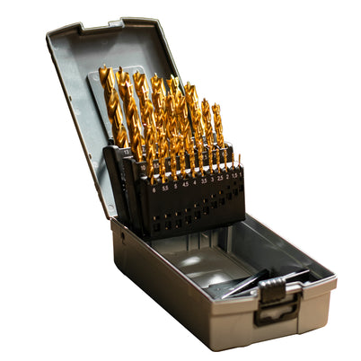 Carbatec 25 Piece Metric Brad Point Bit Set