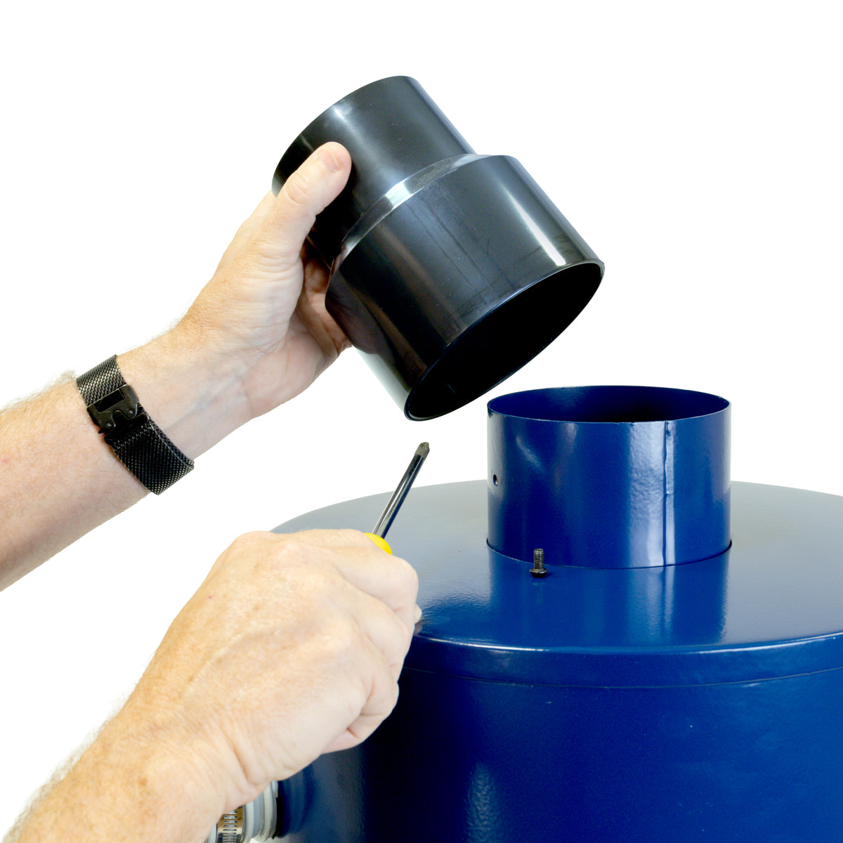 Carbatec Inline Dust Separator and Collection Drum