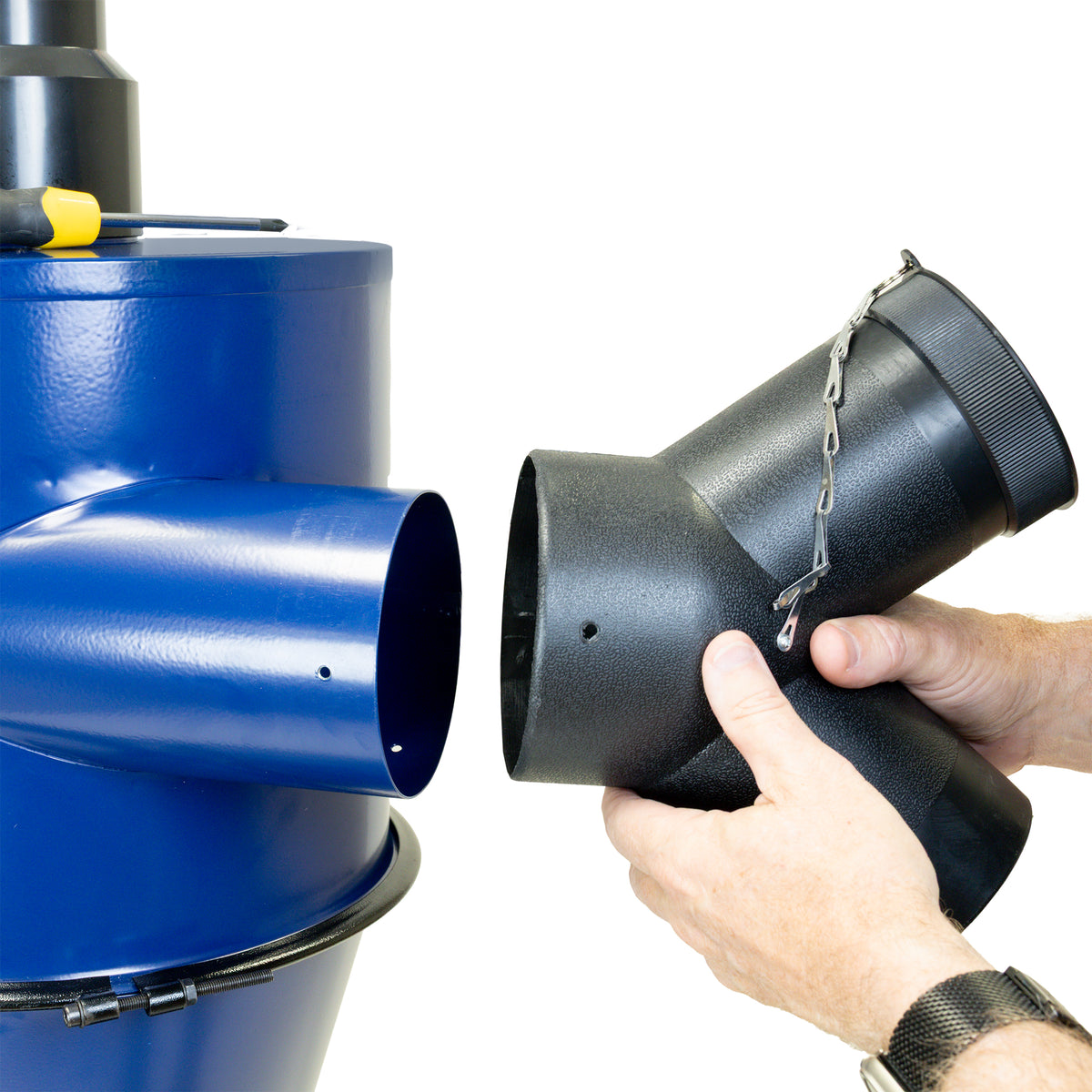Carbatec Inline Dust Separator and Collection Drum