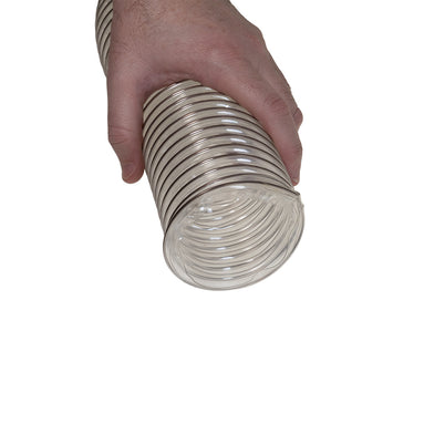 Carbatec TPU Flex Dust Hose Copper Helix 3" x 3m