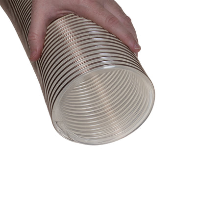 Carbatec TPU Flex Dust Hose Copper Helix 5" x 3m