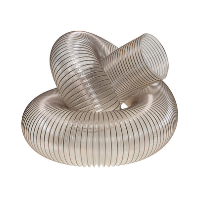Carbatec TPU Flex Dust Hose Copper Helix 6" x 6m