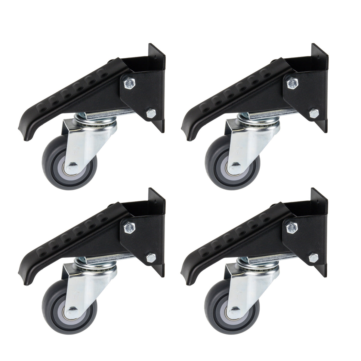 Carbatec Workbench Castors With Quick Release Plates Bundle