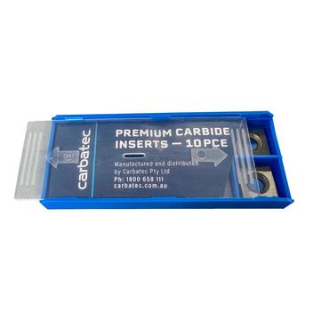 Carbatec Premium Carbide Inserts 15x2.5mm - 100mm radius - Pk10