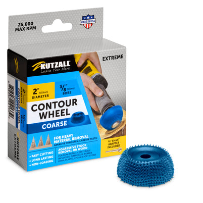 Kutzall 2" Contour Wheel 3/8" Bore (Extreme Coarse)