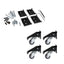 Carbatec Workbench Castors With Quick Release Plates Bundle