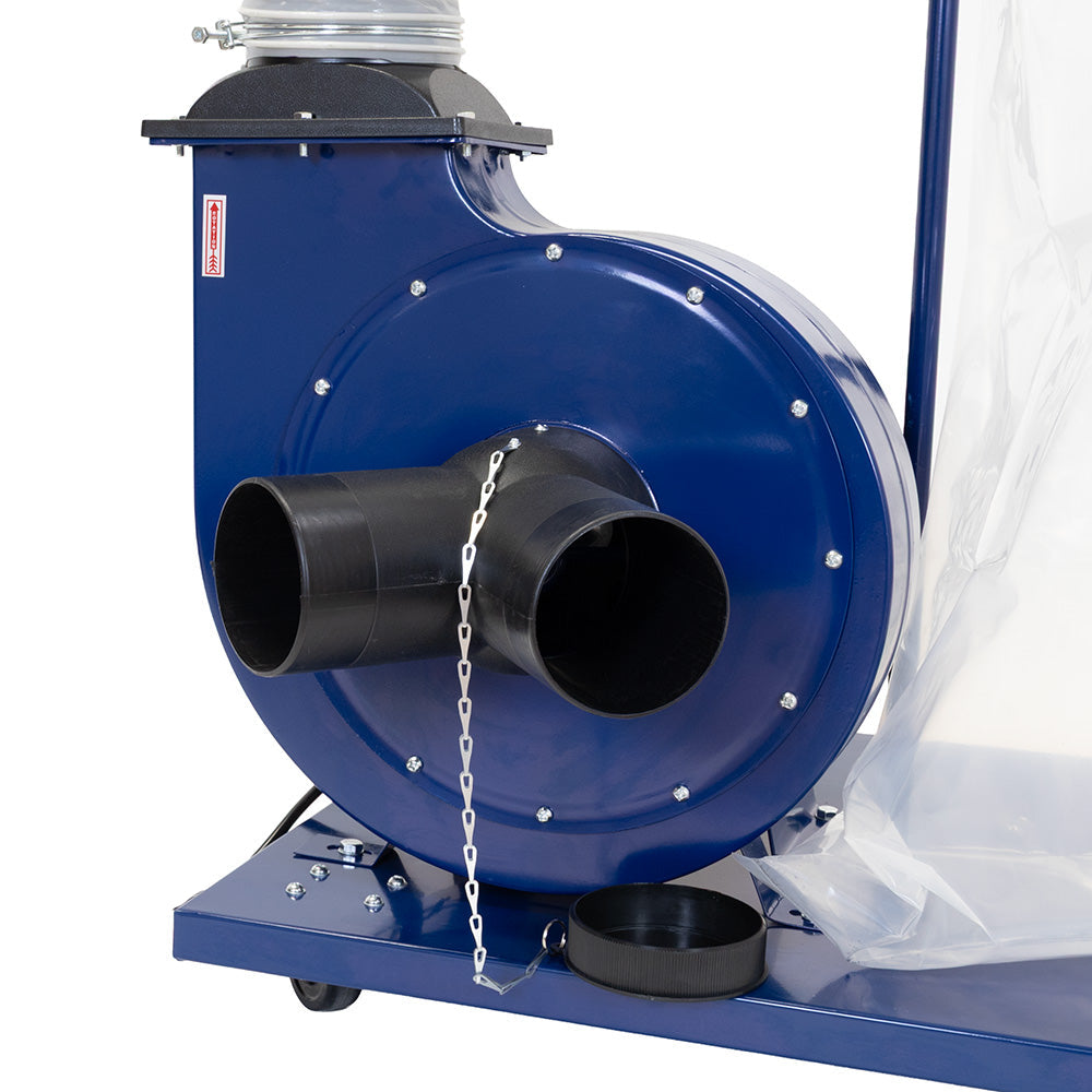 Carbatec 2HP Dust Collector with Pleated Filter Cartridge & Collection Bags Bundle