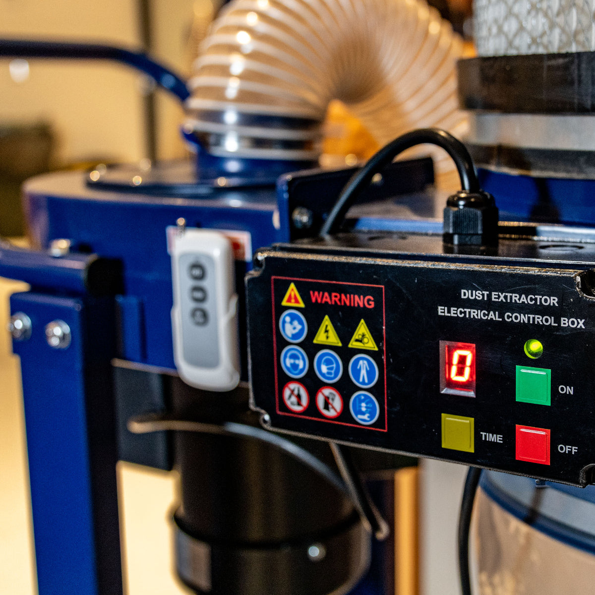Carbatec 1HP Dust Collector with Remote Control & Cartridge Filter