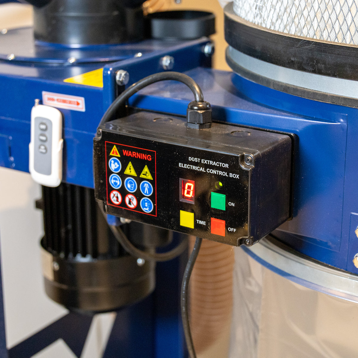 Carbatec 3HP Dust Collector with Remote Control & Cartridge Filter