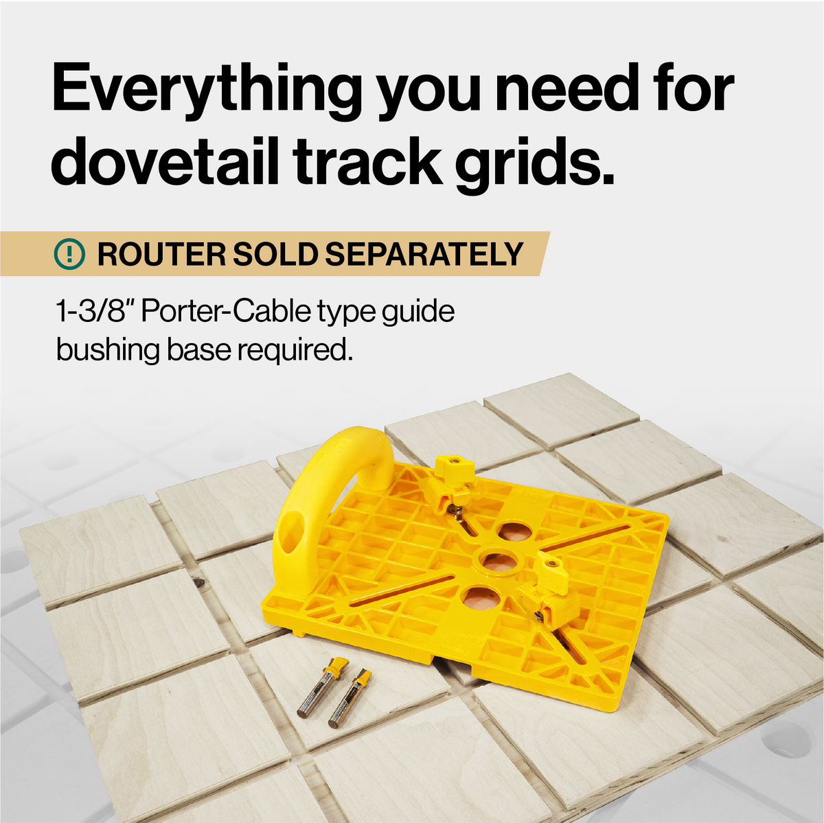 Microjig Matchfit grid routing guide kit with bits