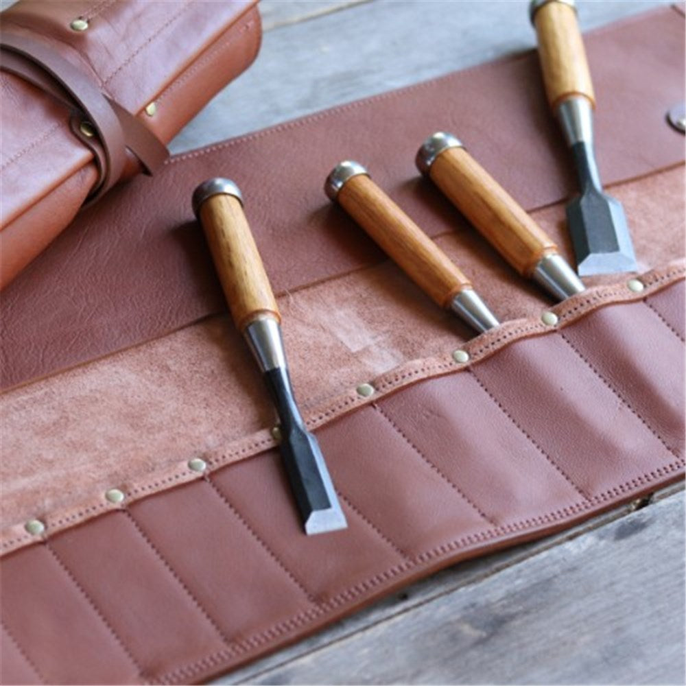 En Mina 9 Pocket HD Tanhide Chisel Roll