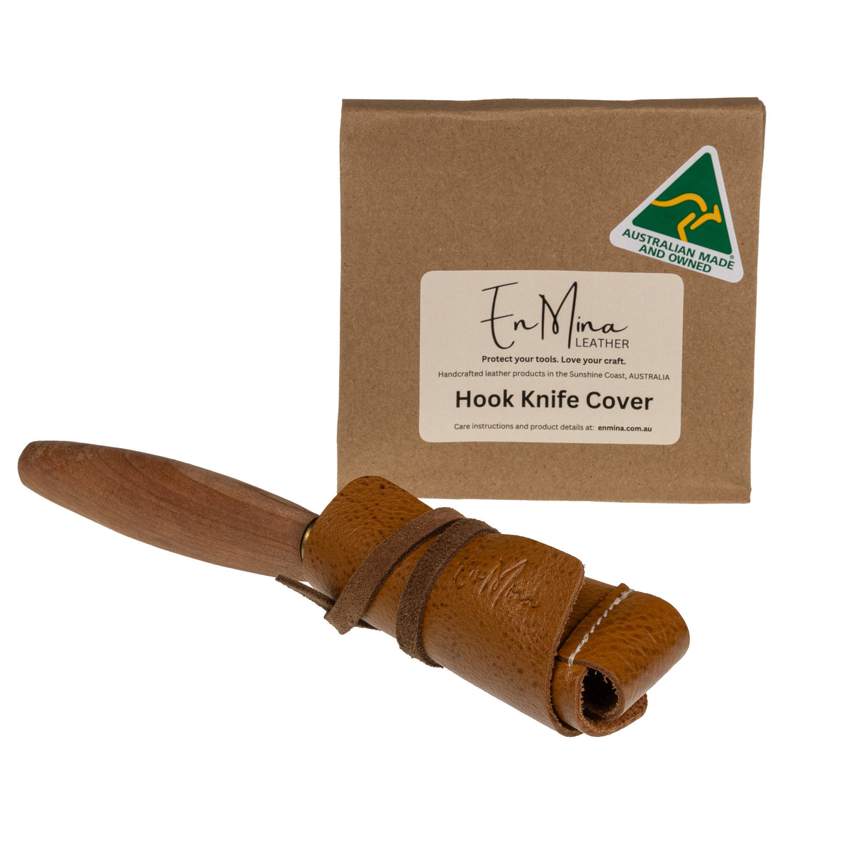 En Mina Leather Hook Knife Cover