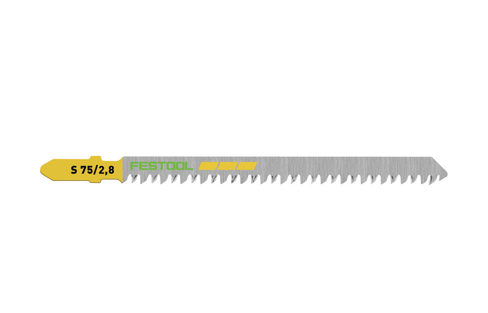 Festool Straight Cut Jigsaw Blade S 75mm x 2.8mm - 5 Pack