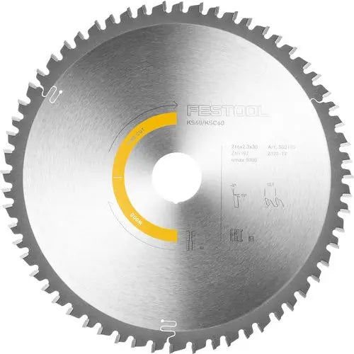 Festool Fine Tooth Saw Blade 216mm x 2.3mm x 30mm 60 Tooth